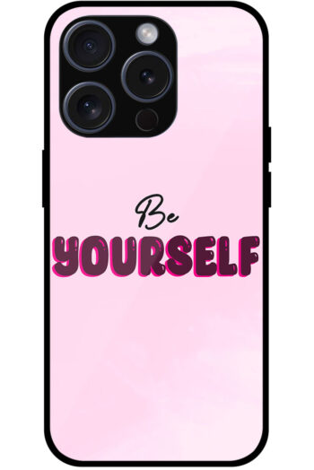 Be Yourself Textart Metal TPU Printed Case