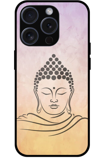 Lord Budha Sketch Illustration Metal TPU Printed Case