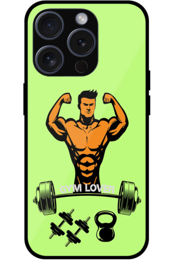 Gym Fitness Vector Illustration Metal TPU Printed Case