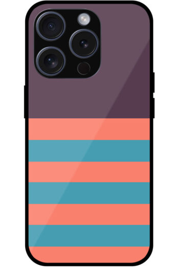 Abstract Line Pattern Metal TPU Printed Case