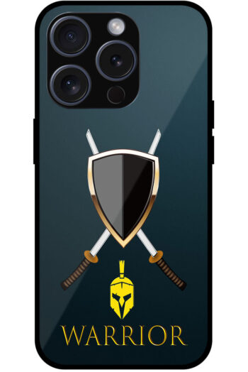 Warrior Gold Skull Vector Design Metal TPU Printed Case