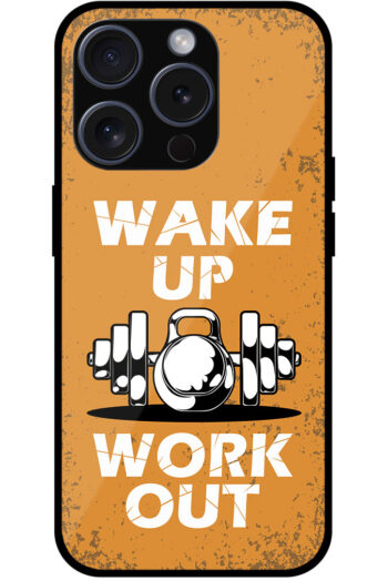 Wakeup & Workout Vector Illustration Metal TPU Printed Case