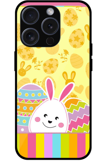 Multicolor Sweet Bunny Design Metal TPU Printed Case