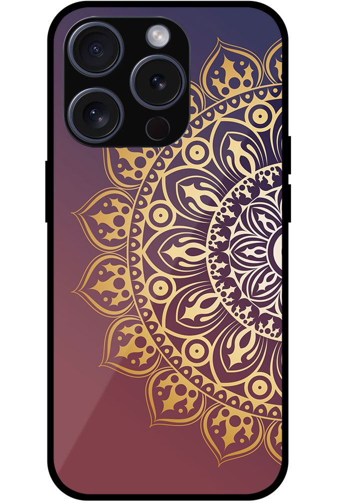 Abstract Golden Mandala Artwork Metal TPU Printed Case