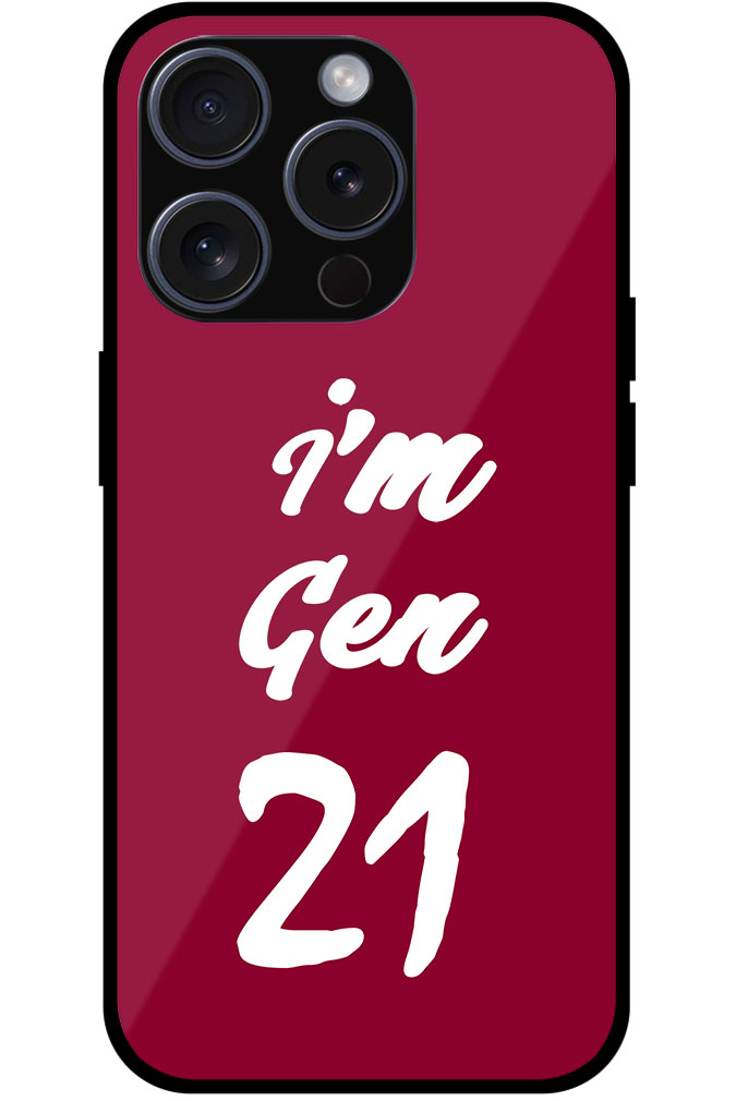 I’m Gen21 Textart Metal TPU Printed Case