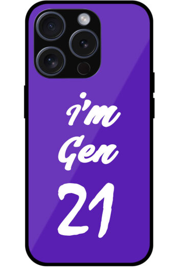 I'm Gen21 Textart Metal TPU Printed Case