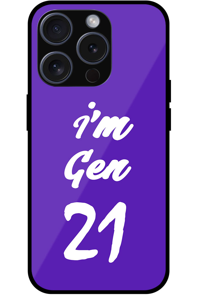 I’m Gen21 Textart Metal TPU Printed Case