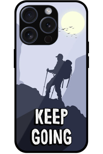 Keep Going Vector Illustration Metal TPU Printed Case