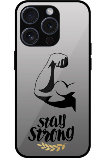 Stay Strong Fitness Design Metal TPU Printed Case