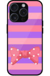 Polka Dot Bow Multistripe Background Metal TPU Printed Case