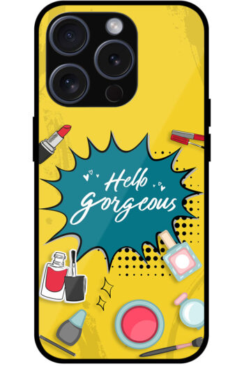 Aesthetic Women Cosmetic Graphic Illustration Metal TPU Printed Case