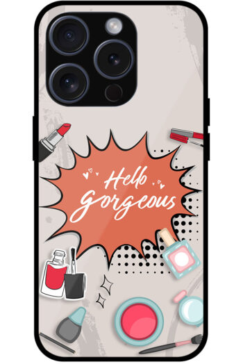 Aesthetic Women Cosmetic Graphic Illustration Metal TPU Printed Case