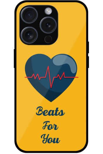 Heartbeat Vector Illustration Metal TPU Printed Case