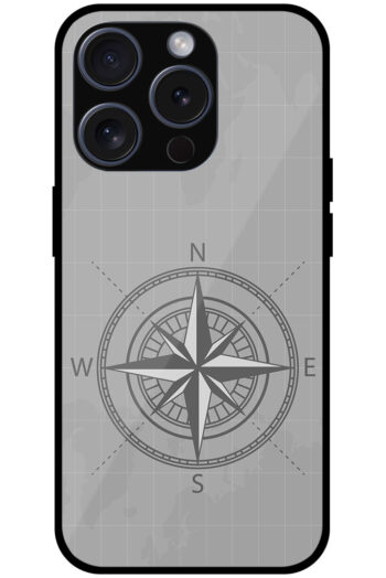 Vintage Compass Vector Illustration Metal TPU Printed Case