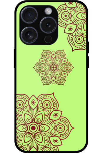 Artistic Mandala Rangoli Design Metal TPU Printed Case