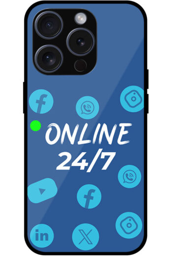 Social Media Logos Vector Illustration Metal TPU Printed Case