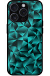 Unicolor Geometric Crystal Pattern Metal TPU Printed Case
