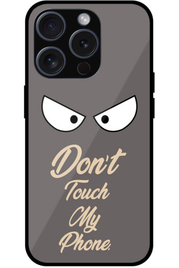 Angry Eyes Graphic Illustration Metal TPU Printed Case