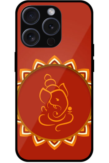 Lord Ganesha Floral Sketchart Metal TPU Printed Case