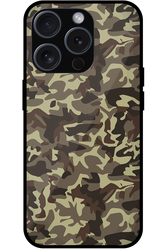 Soldier Camouflage Pattern Metal TPU Printed Case