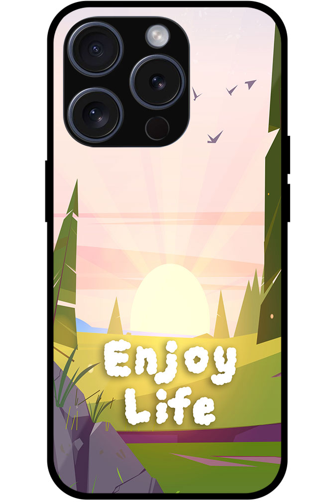 Enjoy Life Scenery Vectorart Metal TPU Printed Case