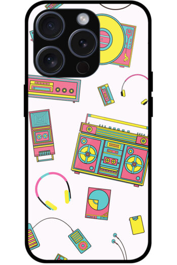 Music Accessories Vector Pattern Metal TPU Printed Case