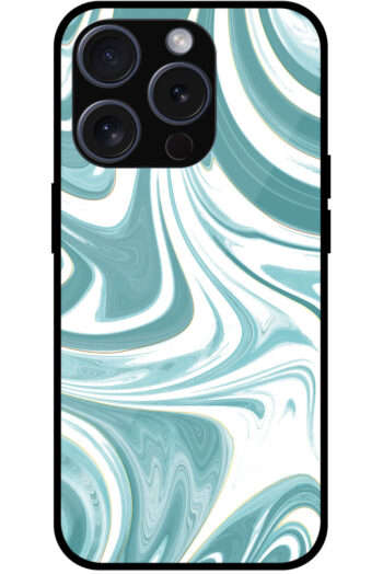 Aesthetic Liquid Marble Artwork Metal TPU Printed Case