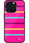 Heart Multistripe Pattern Metal TPU Printed Case