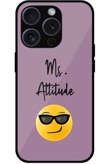 Emoji Ms. Attitude Vector Design Metal TPU Printed Case