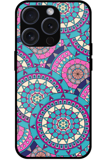 Ornate Floral Seamless Texture Metal TPU Printed Case