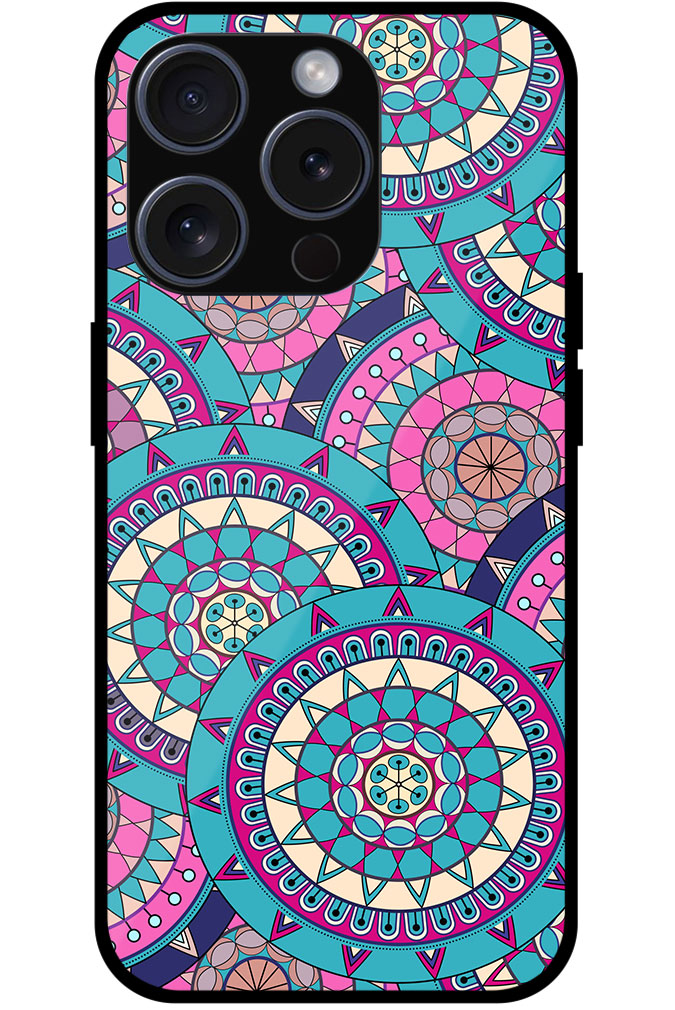 Ornate Floral Seamless Texture Metal TPU Printed Case