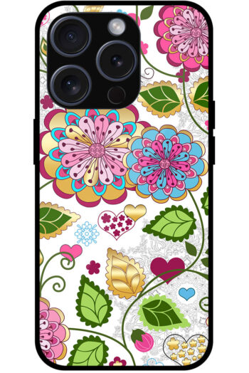 Fascinating Seamless Floral Pattern Metal TPU Printed Case