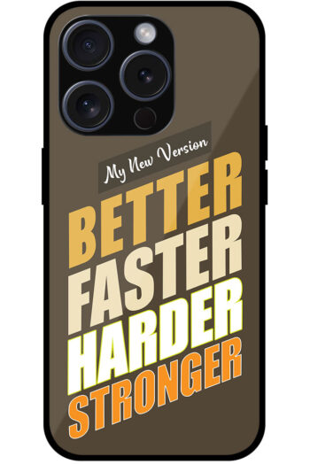 Better Faster Harder Stronger Metal TPU Printed Case