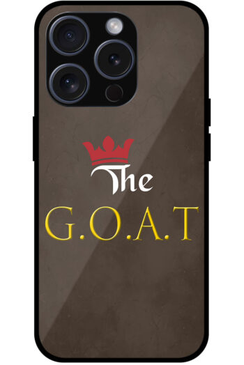 The GOAT Text Illustration Metal TPU Printed Case
