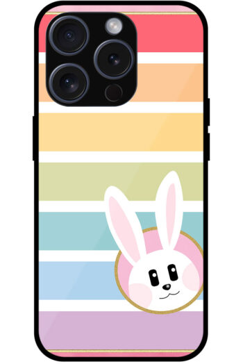 Pretty Bunny Multistripe Pattern Metal TPU Printed Case