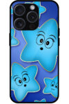Vector Star Emoji Pattern Metal TPU Printed Case