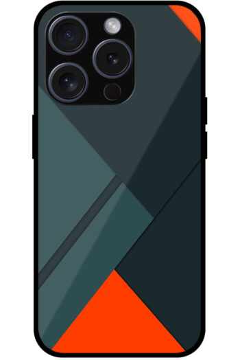 Abstract Geometric Layout Metal TPU Printed Case