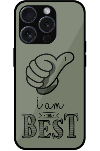 I Am The Best Text Design Metal TPU Printed Case