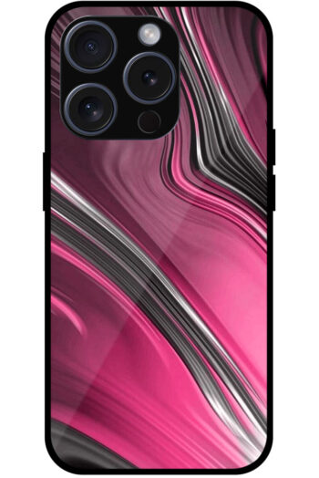 Modish Colorful Paintmix Design Metal TPU Printed Case