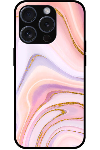 Alluring Liquid Marble Illustration Metal TPU Printed Case