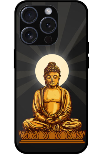 Lord Buddha Graphic Illustration Metal TPU Printed Case