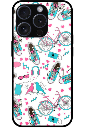 Fashion Accessories Uniform Pattern Metal TPU Printed Case
