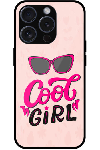 Cool Girl Stylish Vector Design Metal TPU Printed Case