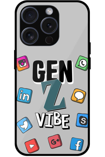 Gen Z Vibe Socialmedia Graphic Illustration Metal TPU Printed Case