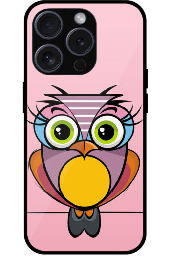 Cute Cartoon Owl Clipart Metal TPU Printed Case