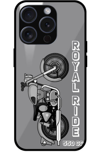 Royal Ride 550cc Motorbike Design Metal TPU Printed Case