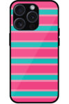Gold Foil Stripe Pattern Metal TPU Printed Case