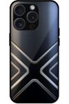 Steel Grey Alphabet X Metal TPU Printed Case