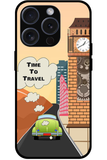 Time To Travel Vector Car Design Metal TPU Printed Case