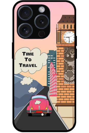 Time To Travel Vector Car Design Metal TPU Printed Case